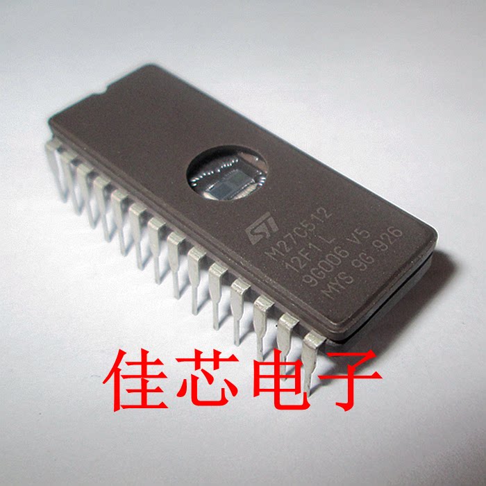M27C512-12F1L 512 Kbit 64Kbx8低压紫外线EPROM全新原装进口_虎窝淘