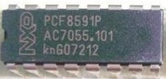PCF8591P 8位A/D D/A转换器全新原装进口