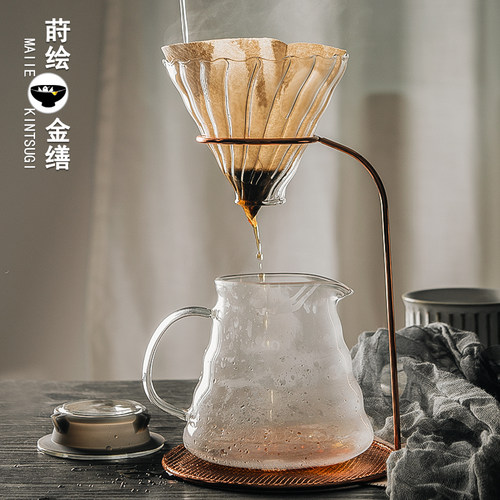 手冲咖啡壶滤纸滴漏式