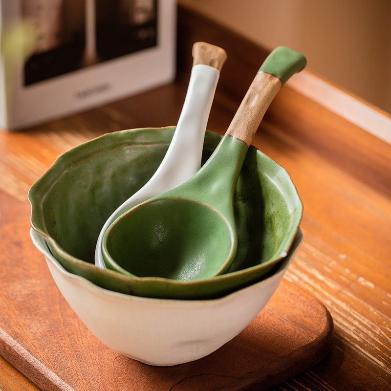 莳绘金缮手捏大汤勺勺子