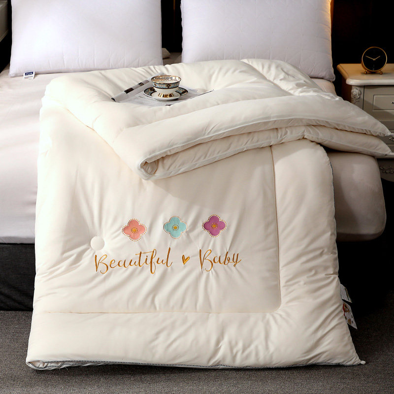 大豆纤维被子冬被加厚保暖春秋被4斤被芯A类单人双人空调被6斤8斤
