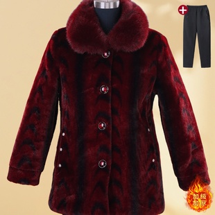 外婆妈妈老奶奶加厚棉衣加绒上衣加绒加厚衣服棉袄中老年人秋冬装