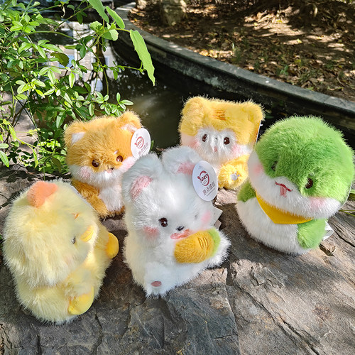 团团系列老虎解压公仔猫咪桌伴