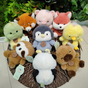 艺绒坊香墩墩熊猫带香味狐狸豆袋企鹅可爱软体公仔布娃娃儿童礼物