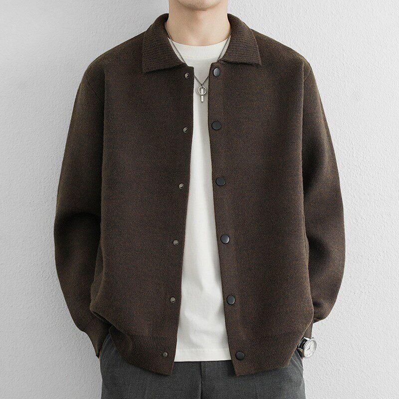 开衫毛衣男2026春秋季慵懒老钱风休闲针织衫薄款新款帅气上衣外套