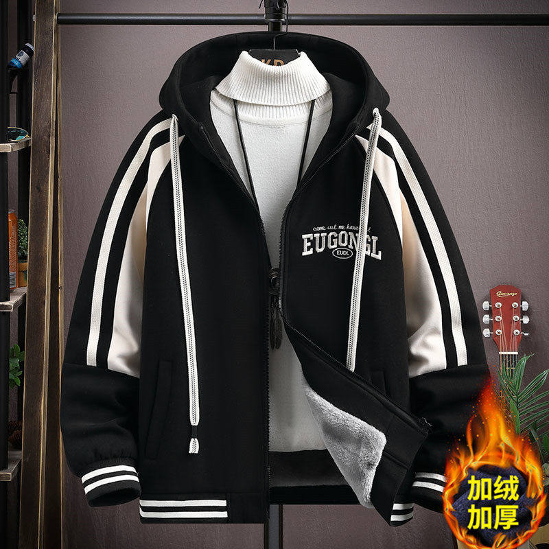 秋冬季加绒加厚棉服外套男初中高中学生大童棒球服青少年帅气秋装,运动服/休闲服装,运动套装,淘宝优惠券,粉丝福利购,淘宝优惠卷