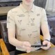 纯棉男士 翻领polo衫 短袖 新款 冰丝刺绣有领上衣服 t恤休闲夏季 夏装