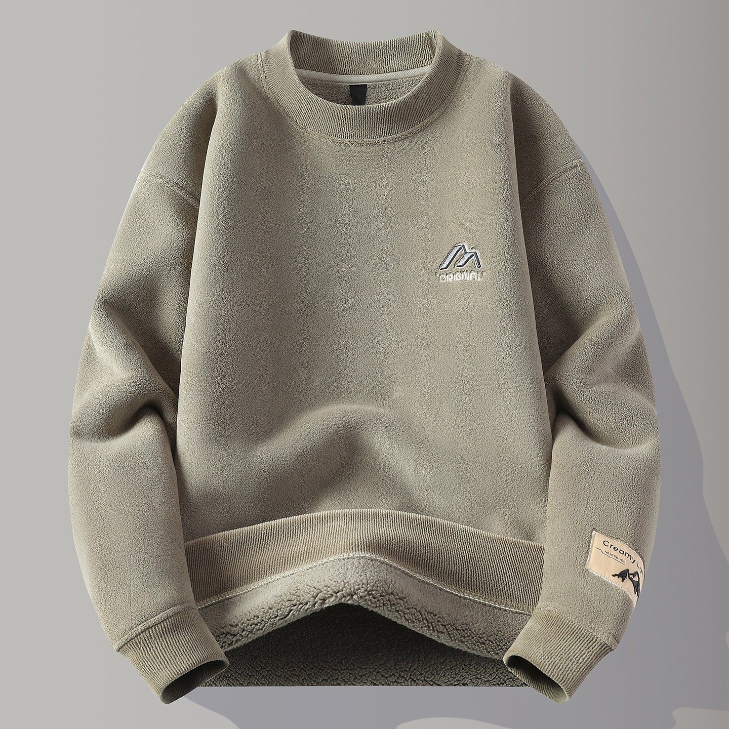 双面羊驼绒卫衣男款冬季圆领保暖加绒加厚上衣服青少年内搭打底衫,户外/登山/野营/旅行用品,作训外套/套装/野战套装,淘宝优惠券,粉丝福利购,淘宝优惠卷