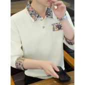 卫衣男款 长袖 春秋上衣2025新款 加绒加厚带领男士 T恤 秋冬装 打底衫