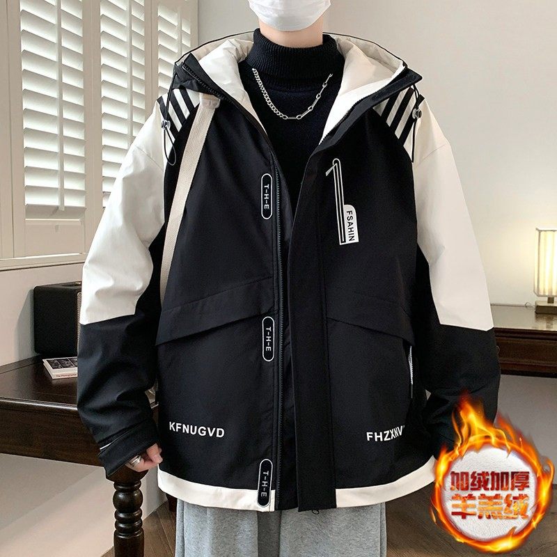 秋冬款加绒外套13岁男孩初高中学生14帅气加厚棉衣15大童冬装夹克,户外/登山/野营/旅行用品,作训外套/套装/野战套装,淘宝优惠券,粉丝福利购,淘宝优惠卷