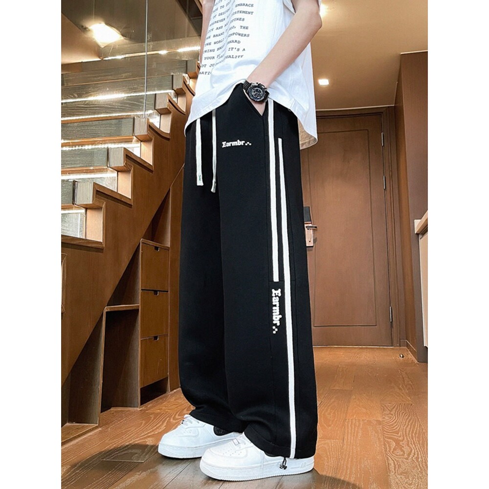 春秋季青少年裤子男2025新款潮牌高中初中学生宽松大童休闲运动裤