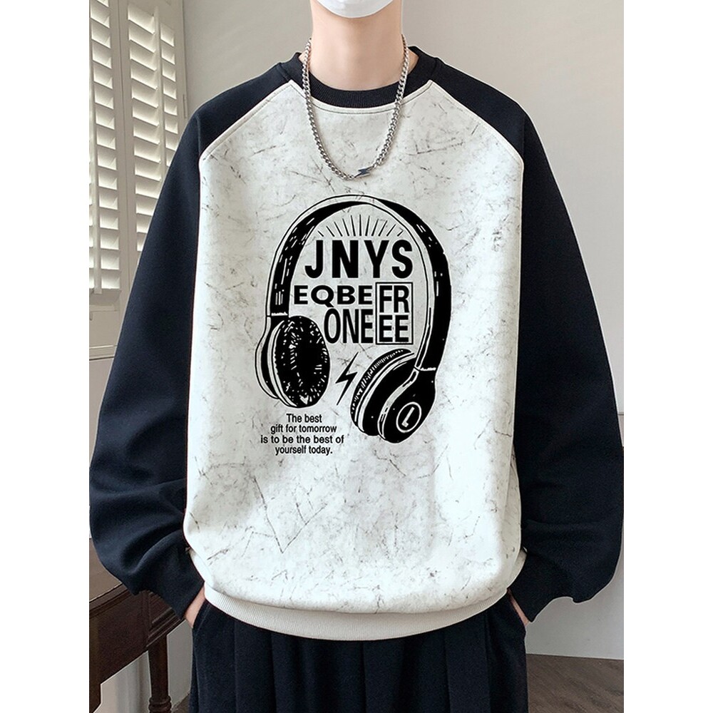 卫衣男2026春秋季初中高中学生长袖t恤大童宽松青少年男装打底衫