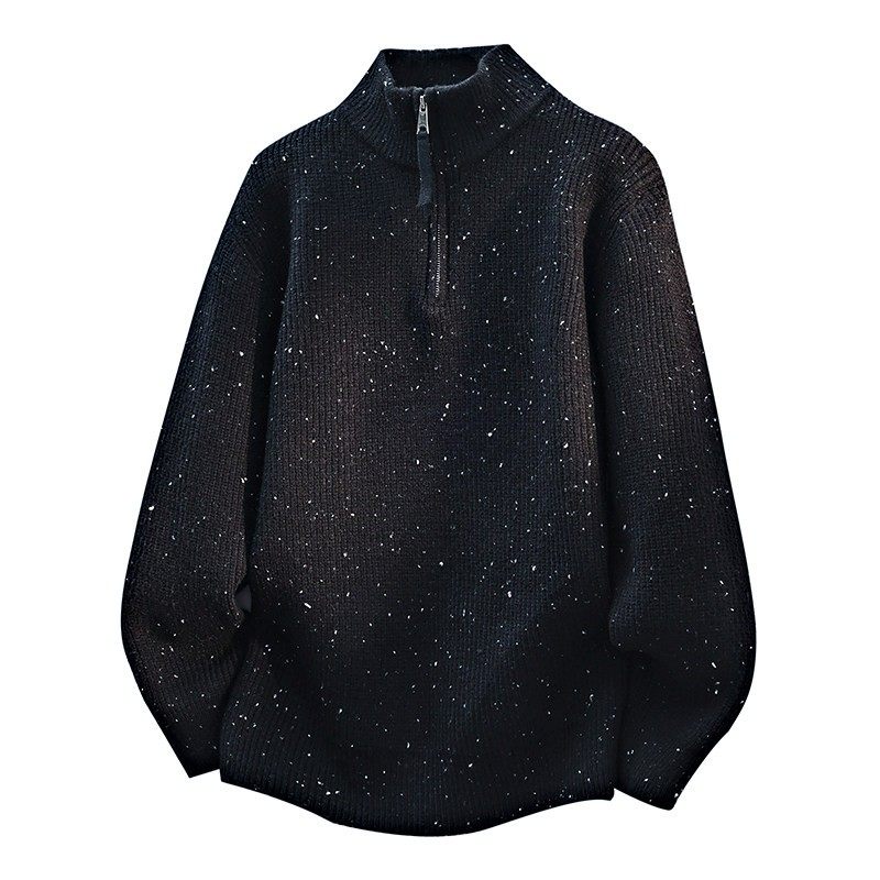 半拉链毛衣男士秋冬季2025新款加厚保暖上衣宽松百搭打底针织衫潮,运动服/休闲服装,运动套装,淘宝优惠券,粉丝福利购,淘宝优惠卷