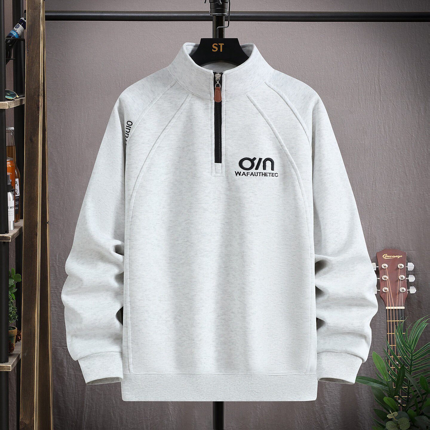 2026新款春秋季半拉链卫衣男孩初中高中学生长袖t恤青少年打底衫