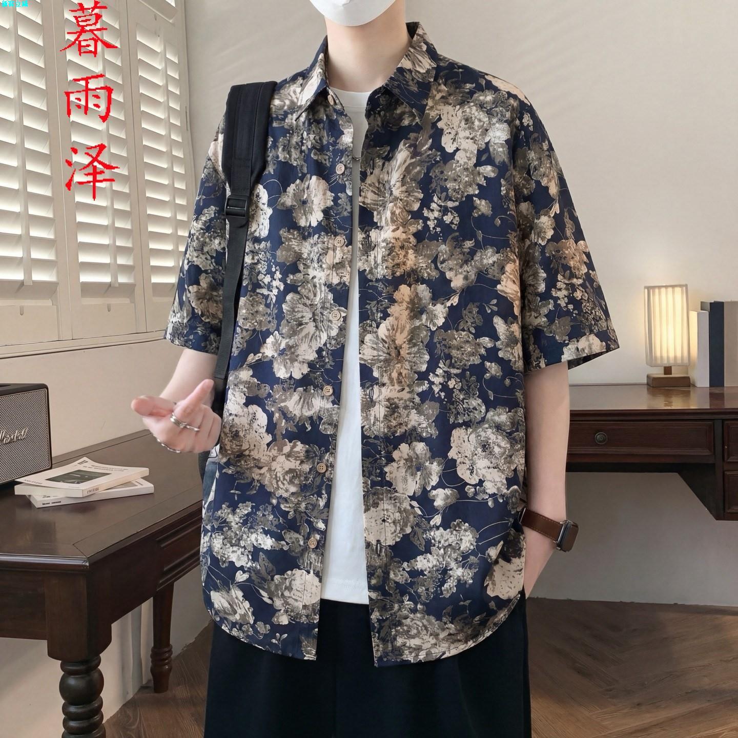 半袖短感夏季学生发型师轻