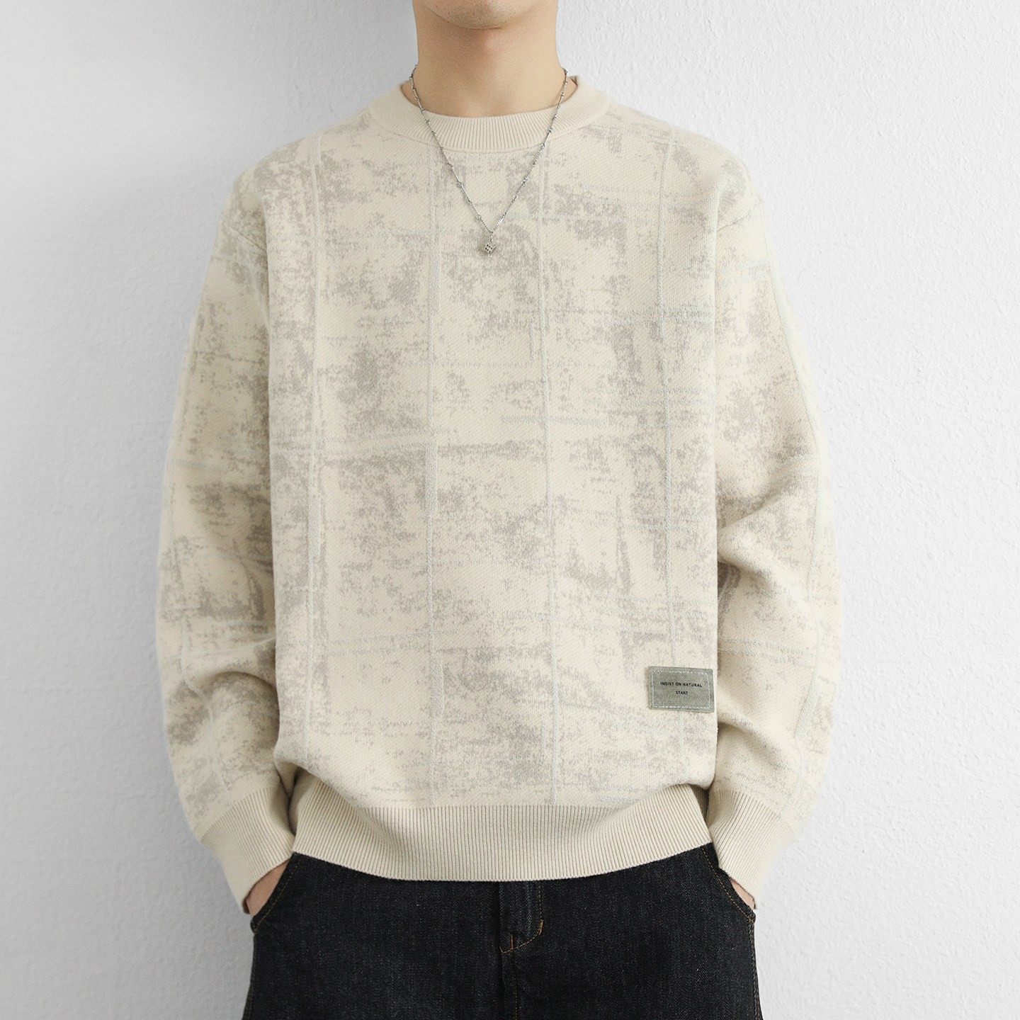 条纹毛衣男秋冬季加厚保暖线衣2025新款帅气高级感针织打底衫上衣,运动服/休闲服装,运动套装,淘宝优惠券,粉丝福利购,淘宝优惠卷