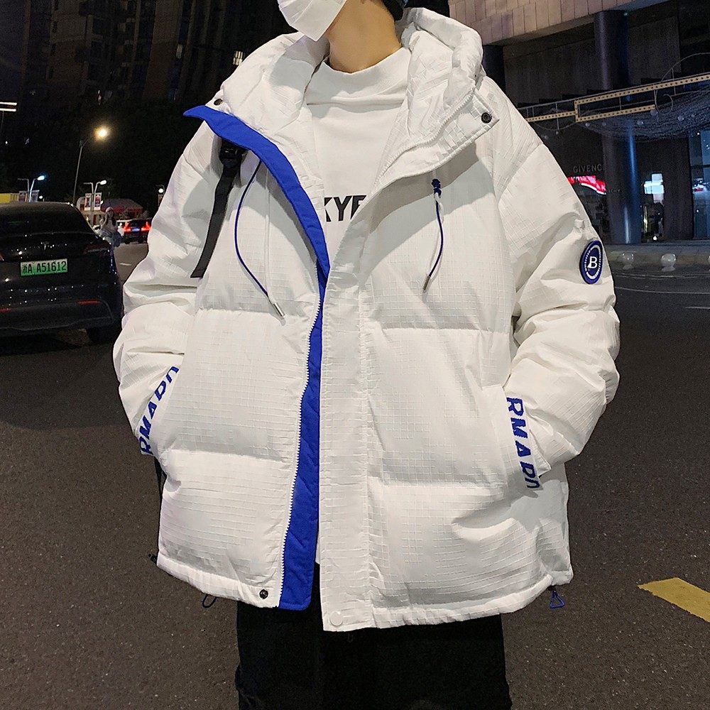 青少年秋冬季加棉加厚连帽棉衣休闲时尚宽松男孩袄子学生保暖棉服,运动服/休闲服装,运动套装,淘宝优惠券,粉丝福利购,淘宝优惠卷