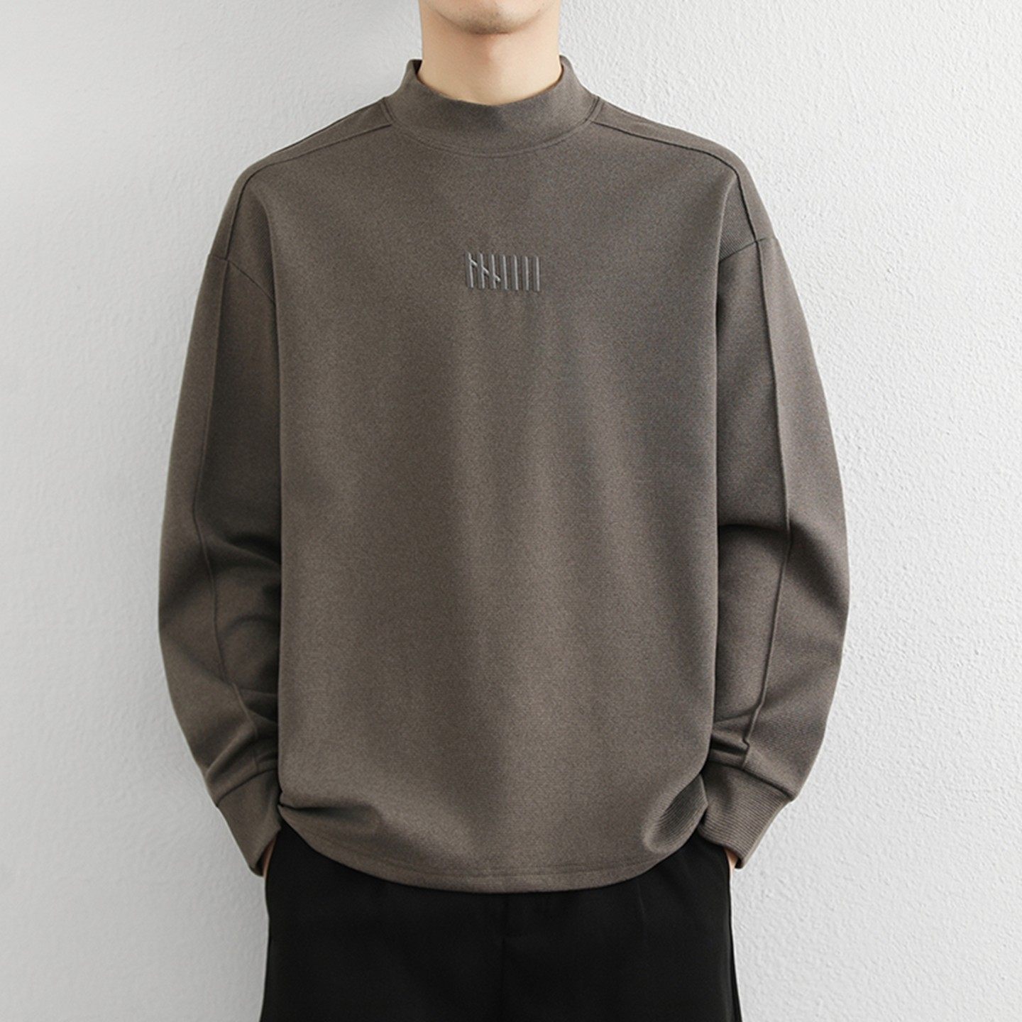 半高领打底衫男士秋冬长袖t恤加绒加厚保暖内搭双面德绒卫衣秋衣,运动服/休闲服装,运动套装,淘宝优惠券,粉丝福利购,淘宝优惠卷