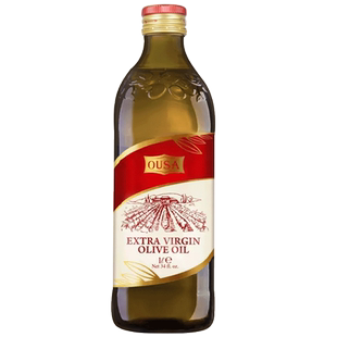 意大利进口欧萨特级初榨橄榄油1L 油醋汁沙拉西餐凉拌炒菜食用油