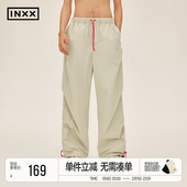 美式 阔腿伞兵工装 裤 INXXStandby 男复古抽绳可调节休闲裤 女
