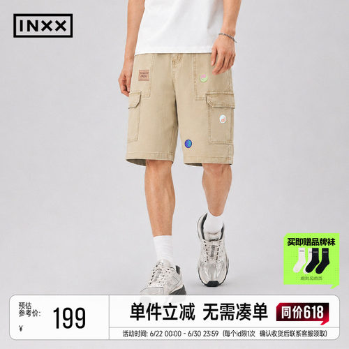 INXX夏季薄款宽松工装五分裤