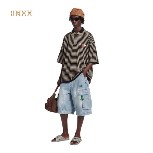 INXX工装水洗做旧男女通用短裤