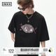 王星越同款 五分袖 INXXSTREET涅槃重生系列潮牌LOGO短袖 T恤男女款