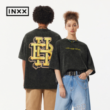 【INXX】HIP AND BONE 明星同款美式街头短袖T恤背后印花上衣