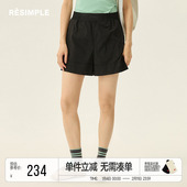 RESIMPLE简单点极简生活女装 梭织短裤 0679