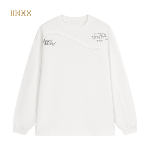 INXX解构线条刺绣字母长袖T恤