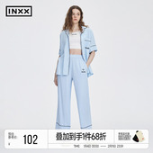 女简约慵懒衬衣宽松日常短袖 INXXStandby 家居休闲衬衫 上衣