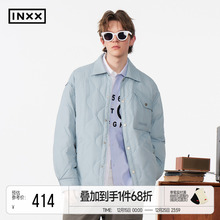 苏晓彤同款INXX Standby 工装感衬衫式羽绒服葫芦纹轻便保暖外套