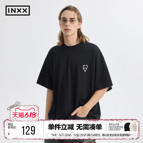INXXAPYD黑白简约夏季短袖T恤
