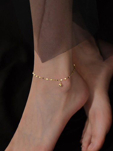 925纯银脚链简约2021年新款潮轻奢足链女夏饰品