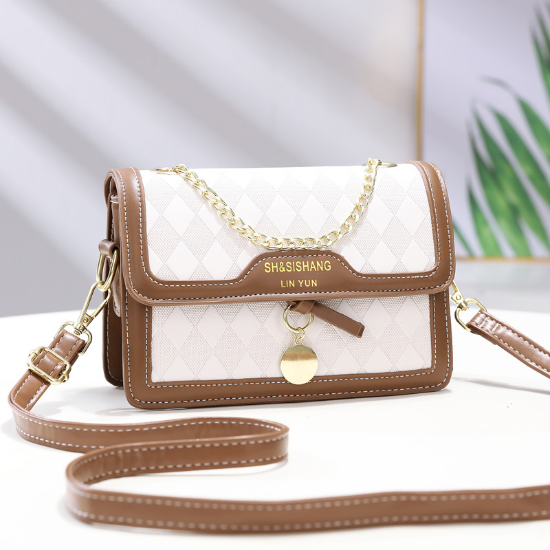 韩版高级感小方包秋冬学生单肩斜挎女包2024新款百搭迷你包包洋气