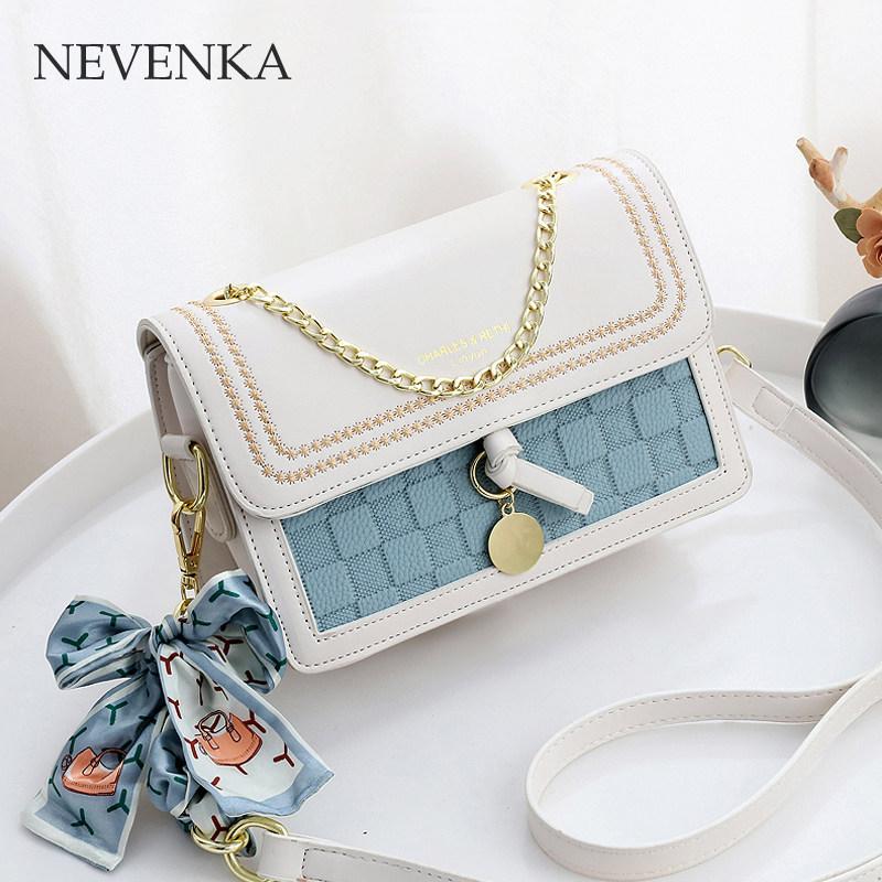 小众轻奢高级感包包女2023春夏时尚链条送女朋友斜挎包百搭小方包