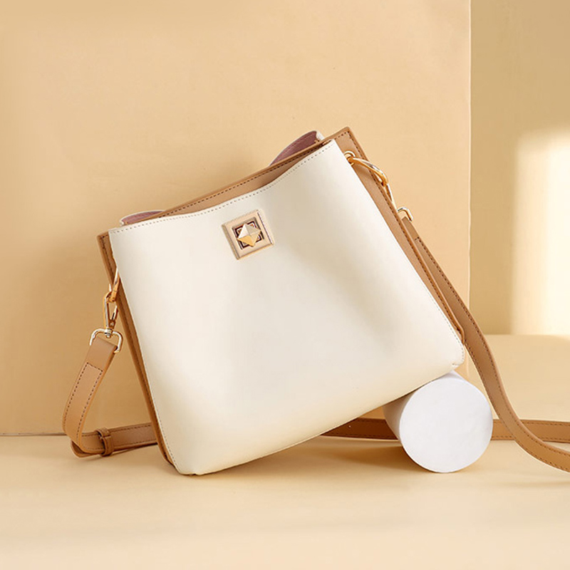 水桶包包女2021新款简约通勤斜挎