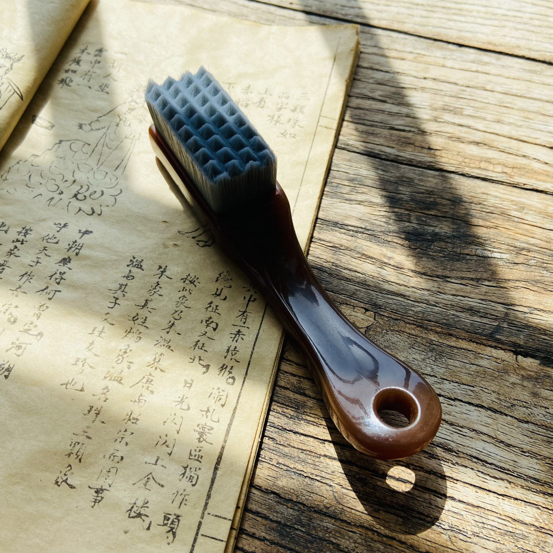 迷你便携文玩刷子万毛刷软毛清灰护理专用