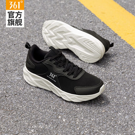 361女鞋运动鞋女2026春秋新款皮面防水跑步鞋子轻便减震休闲跑鞋