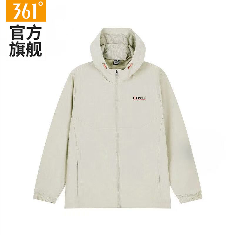 361男装运动外套透气防风连帽