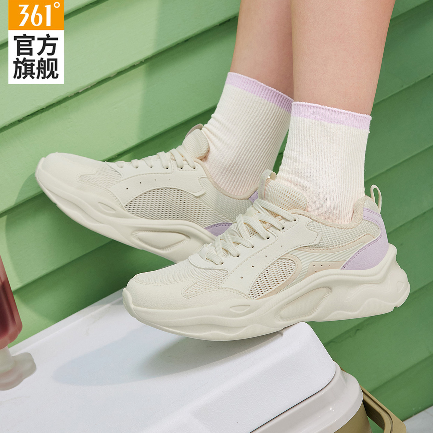 寒武361女鞋透气软底运动鞋轻便图片