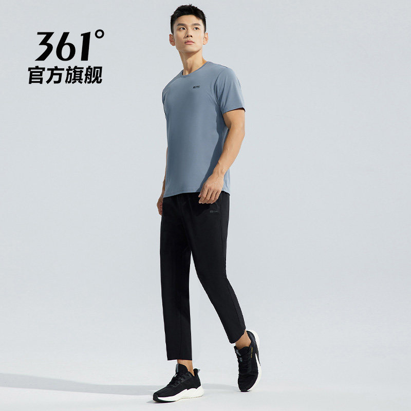 361男裤2026春夏新款运动跑步裤男款透气速干九分裤休闲直筒长裤