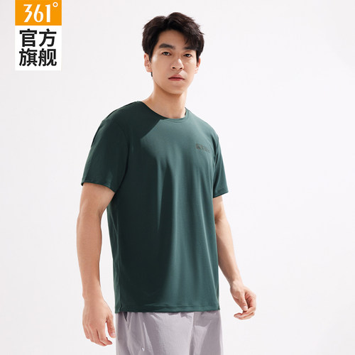 361透气速干运动短袖男