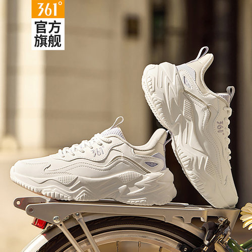 361运动鞋女鞋皮面防水轻便软底