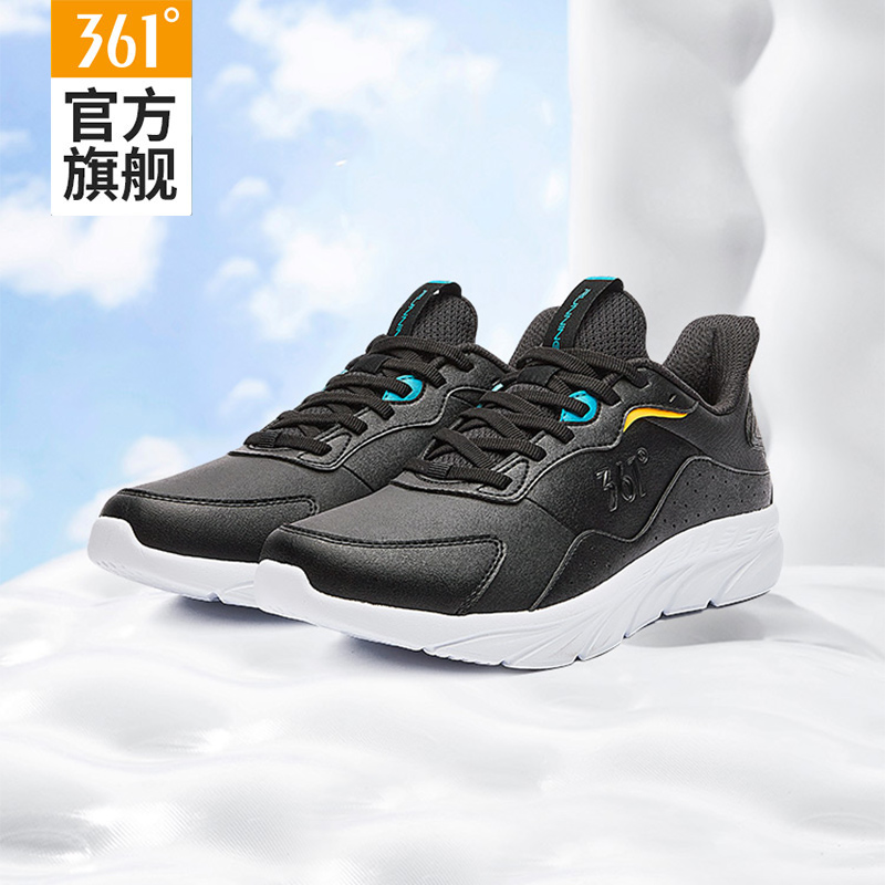 361运动鞋轻便跑步鞋皮面休闲鞋