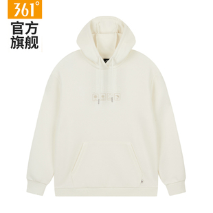 361运动卫衣女士2026春秋新款加绒保暖连帽套头卫衣宽松休闲上衣
