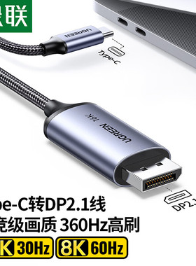 绿联25864c转DP2.1视频线公对公1.5米彩盒16K向下兼容360HZ/CM707