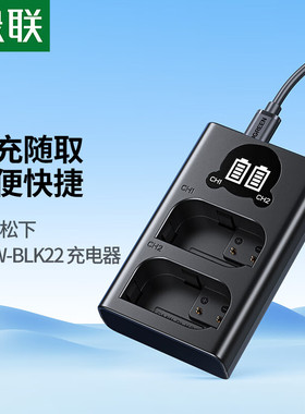 绿联25727适用于松下DMW-BLK22相机电池/充电器/CP634