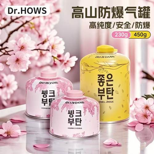 韩国高山气罐户外扁气罐燃气防爆液化气高原露营气灌丁烷瓦斯气瓶