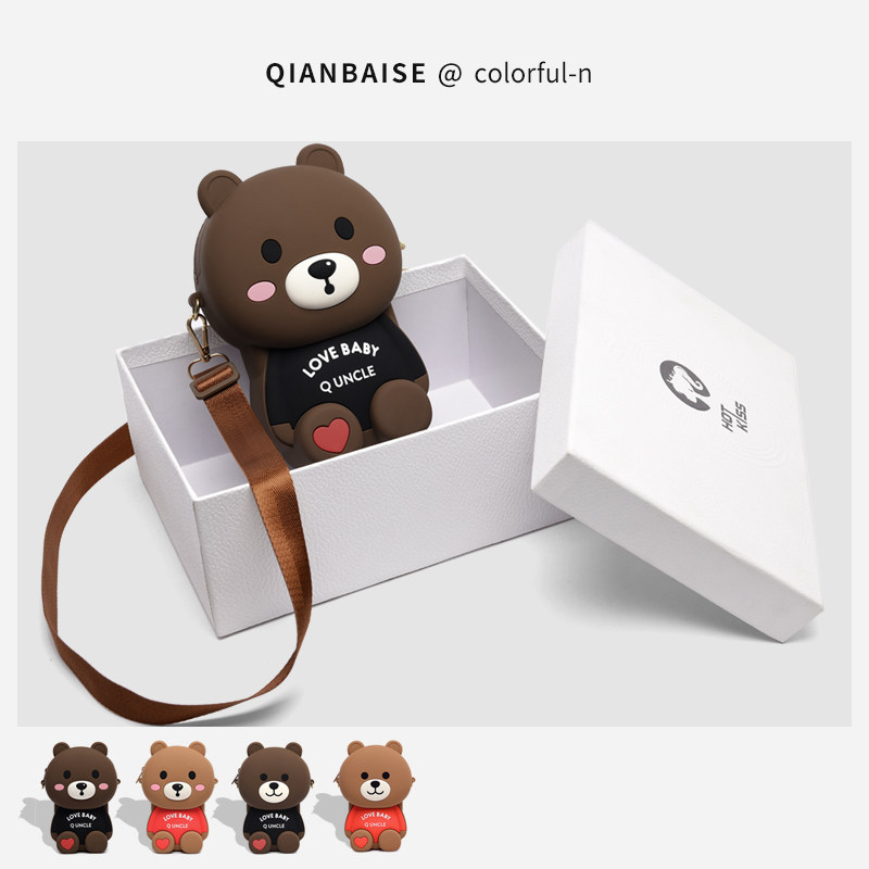 法国小众小ck限定高级感包包2020新款潮洋气女包秋可爱小熊斜挎包